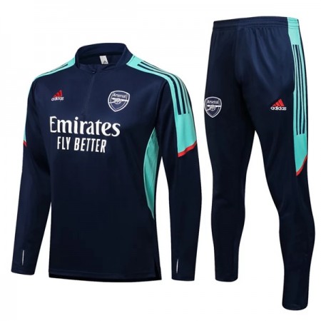 Arsenal Tränings Sweatshirtställ Kvarts-Dragkedja 2022-23 Blågrön